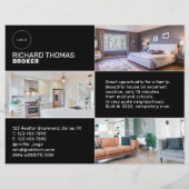 Geometrische gesplitste professionele zakenvlieger flyer (Achterkant)