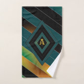 Geometrische gestreepte badhanddoek set bad handdoek (Handdoek)