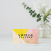 Geometrische getextureerde kleuren visitekaartje (Staand voorkant)