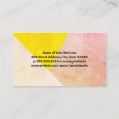 Geometrische getextureerde kleuren visitekaartje (Achterkant)