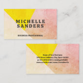 Geometrische getextureerde kleuren visitekaartje (Voorkant / Achterkant)