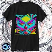 Geometrische gezichtskunst - Abstract 3D-ontwerp T-shirt