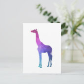 Geometrische Giraffe met levendige kleuren Briefkaart (Staand voorkant)