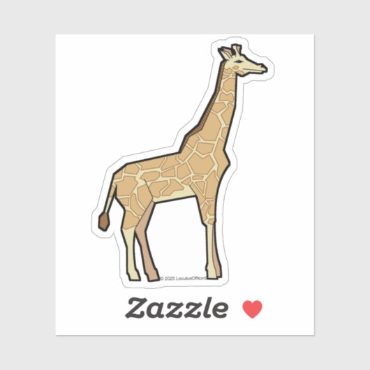 Geometrische Giraffe Sticker (Vel)