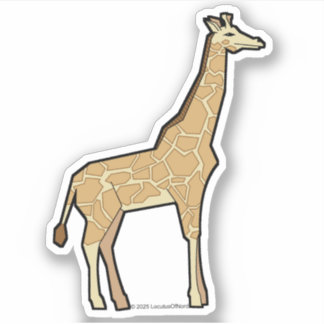 Geometrische Giraffe Sticker