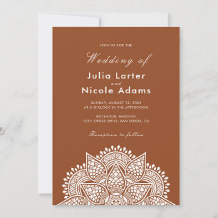 Geometrische Glitterende Metallic Luxe Bruiloft Kaart