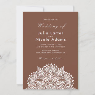 Geometrische Glitterende Metallic Luxe Bruiloft Kaart