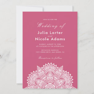 Geometrische Glitterende Metallic Luxe Bruiloft Kaart