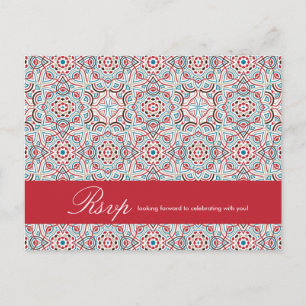 Geometrische Glitterende Metallic Luxe Trouwdag Briefkaart