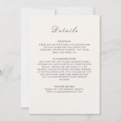 Geometrische Glittering Metallic Luxe Huwelijk Kaart (Achterkant)