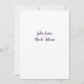 Geometrische Glittering Metallic Luxe Huwelijk Kaart (Achterkant)