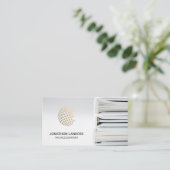 Geometrische Globe | Belastingsaccountant | Ordner Visitekaartje (Staand voorkant)