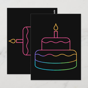Geometrische gloed briefkaart