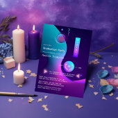 Geometrische gloed Virtual Graduation Party Kaart