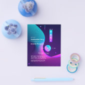 Geometrische Glow Afstudeerfeest Flyer (Enkel)