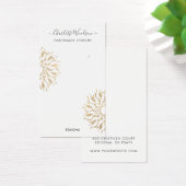 Geometrische Gold Foil Earling Display Card Visitekaartje (Bureau)