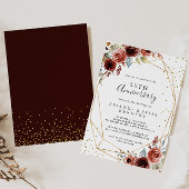 Geometrische Gold Glitter 50th Wedding Jubileum Kaart