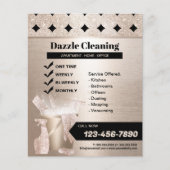Geometrische Gold House Cleaning Service Housekeep Flyer (Voorkant)