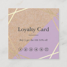 Geometrische Gold Kraft Printed Lavender Loyalty