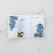 Geometrische Gold-Navy lijsten & blauw Bloemen Paa (Binnen)