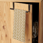 Geometrische Gold Starburst Rattan Print Theedoek<br><div class="desc">Deze eenvoudige geometrische gepatterde keukenhanddoek is voorzien van een eenvoudig schoon, modern, geïnspireerd gouden sterrenbeeld uit de midden van de eeuw. Een geometrisch sterrenpatroon van dunne goud- en kopersterren op een witte achtergrond. Elke starburst kenmerkt een lichte gouden ster die met een grotere dunne koperen starburst aan creëer een witte...</div>