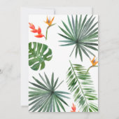 Geometrische Gold Tropical Gender Neutral Baby Bru Kaart (Achterkant)