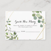 Geometrische Gold Tropical raad hoeveel Kaart er i Visitekaartje (Voorkant)