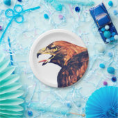 Geometrische Golden Eagle Papieren Bordje (Feest)