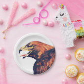 Geometrische Golden Eagle Papieren Bordje (Feest)