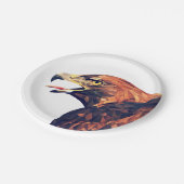 Geometrische Golden Eagle Papieren Bordje (Gekanteld)