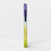 Geometrische golflavendel blauw geel met naam Case-Mate iPhone case (Achterkant/links)