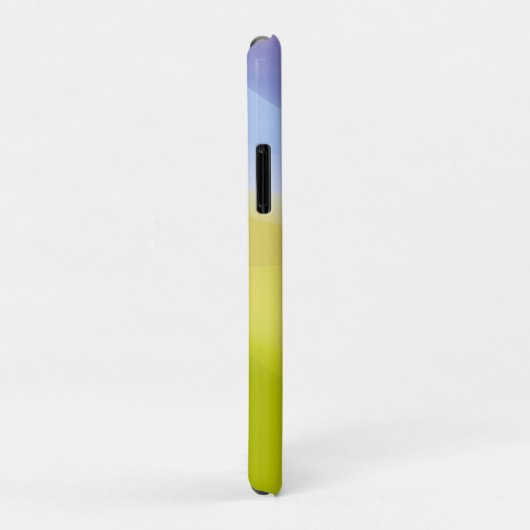 Geometrische golflavendel blauw geel met naam Case-Mate iPhone case (Achterkant/rechts)