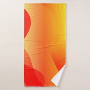 Geometrische golfvorm met verloop vervaagd abstrac badhanddoek