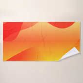 Geometrische golfvorm met verloop vervaagd abstrac badhanddoek (Badhanddoek)