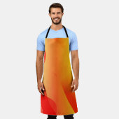 Geometrische golfvorm met verloop vervaagd abstrac schort (Gedragen)
