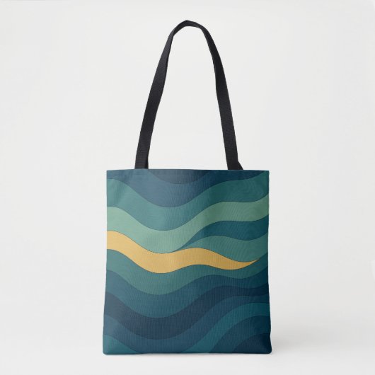 Geometrische golven – Abstracte minimalistische st Tote Bag (Voorkant)
