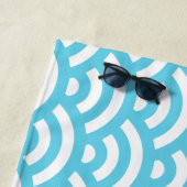 Geometrische golven strandlaken (In situ)