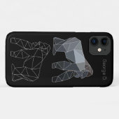 Geometrische Gorilla Polygononal Animal met de naa Case-Mate iPhone Case (Achterkant (horizontaal))