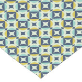 Geometrische goud- en blauwpatroon korte tafelloper (Hoek)