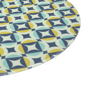 Geometrische goud- en blauwpatroon snijplank (Hoek)