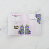 Geometrische goud- en lavender Flowers Couple Show (Binnen)