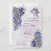 Geometrische goud- en lavenders Bachelorette Party Kaart (Voorkant)