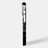 Geometrische goud en zwart Case-Mate iPhone case (Achterkant / Links)