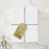 Geometrische goud folie cadeautags cadeaulabel (Met Touw)