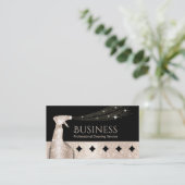 Geometrische goudcirkels voor het schoonmaken van  visitekaartje (Staand voorkant)