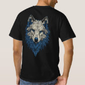 Geometrische Gouden Abstracte T-shirt (Achterkant)