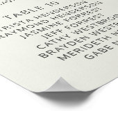 Geometrische gouden bruinkoolzaaigoed poster (Hoek)