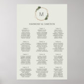 Geometrische gouden bruinkoolzaaigoed poster (Voorkant)