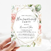 Geometrische gouden groene olievloeistof kaart