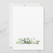 Geometrische gouden-groene uitnodiging voor tropis (Achterkant)